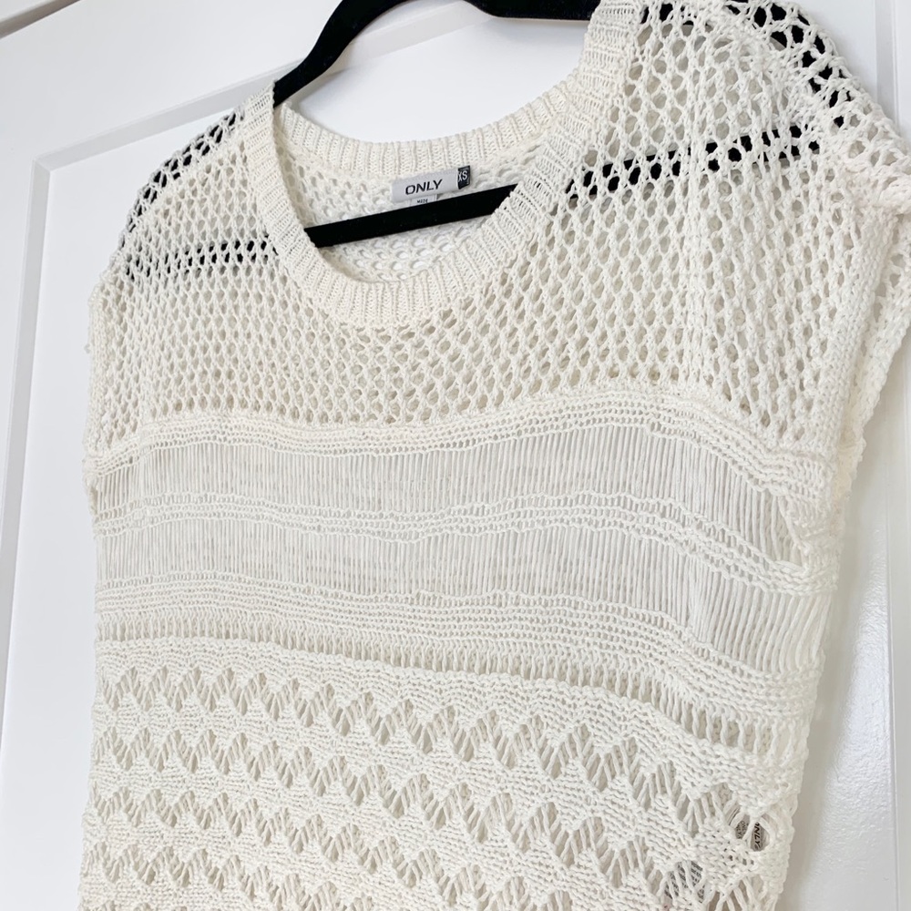 Crochet & Fringe Tank/Cover-Up - Picture 3 of 3